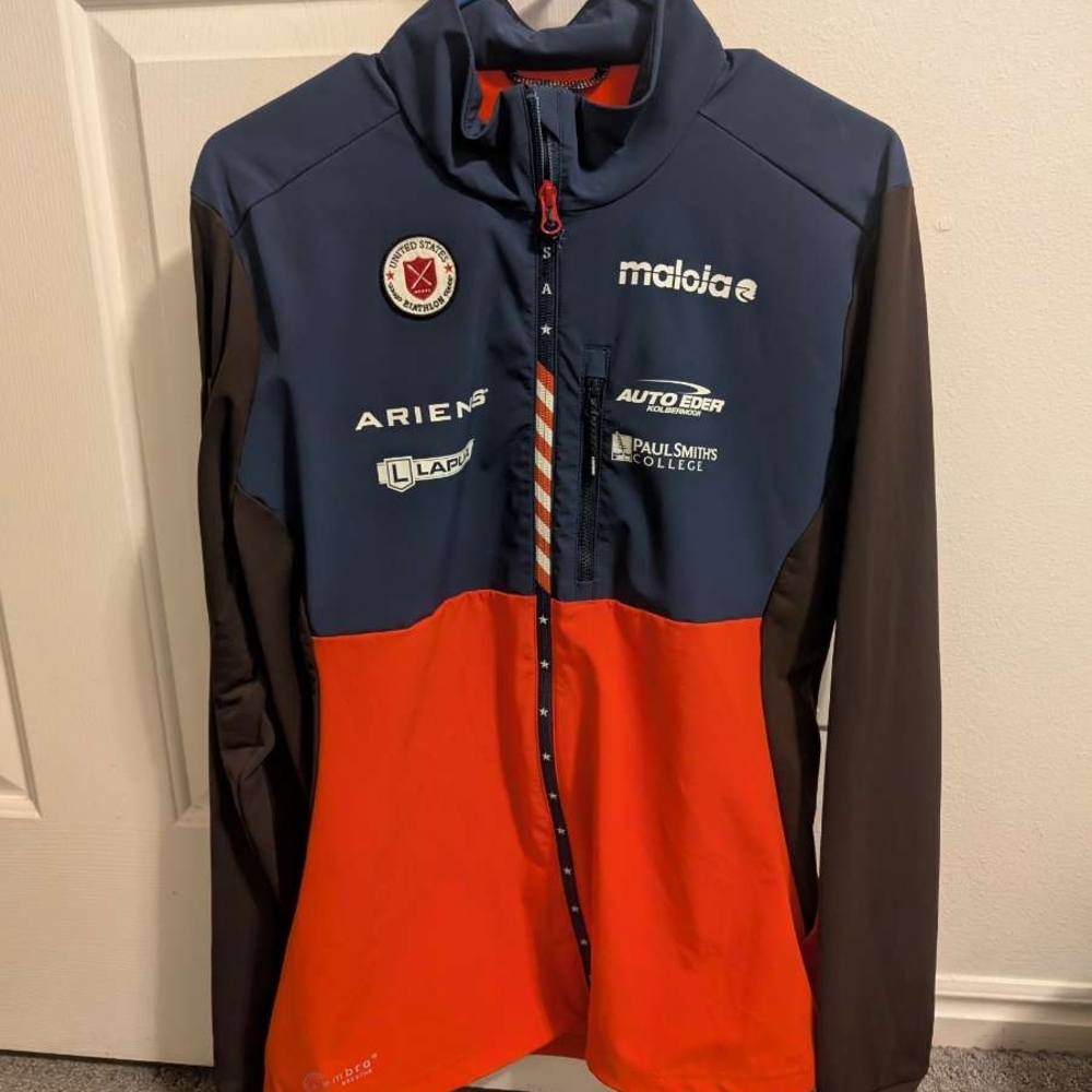 Malo Ski & Snow Jacket Orange and Blue Performance Design